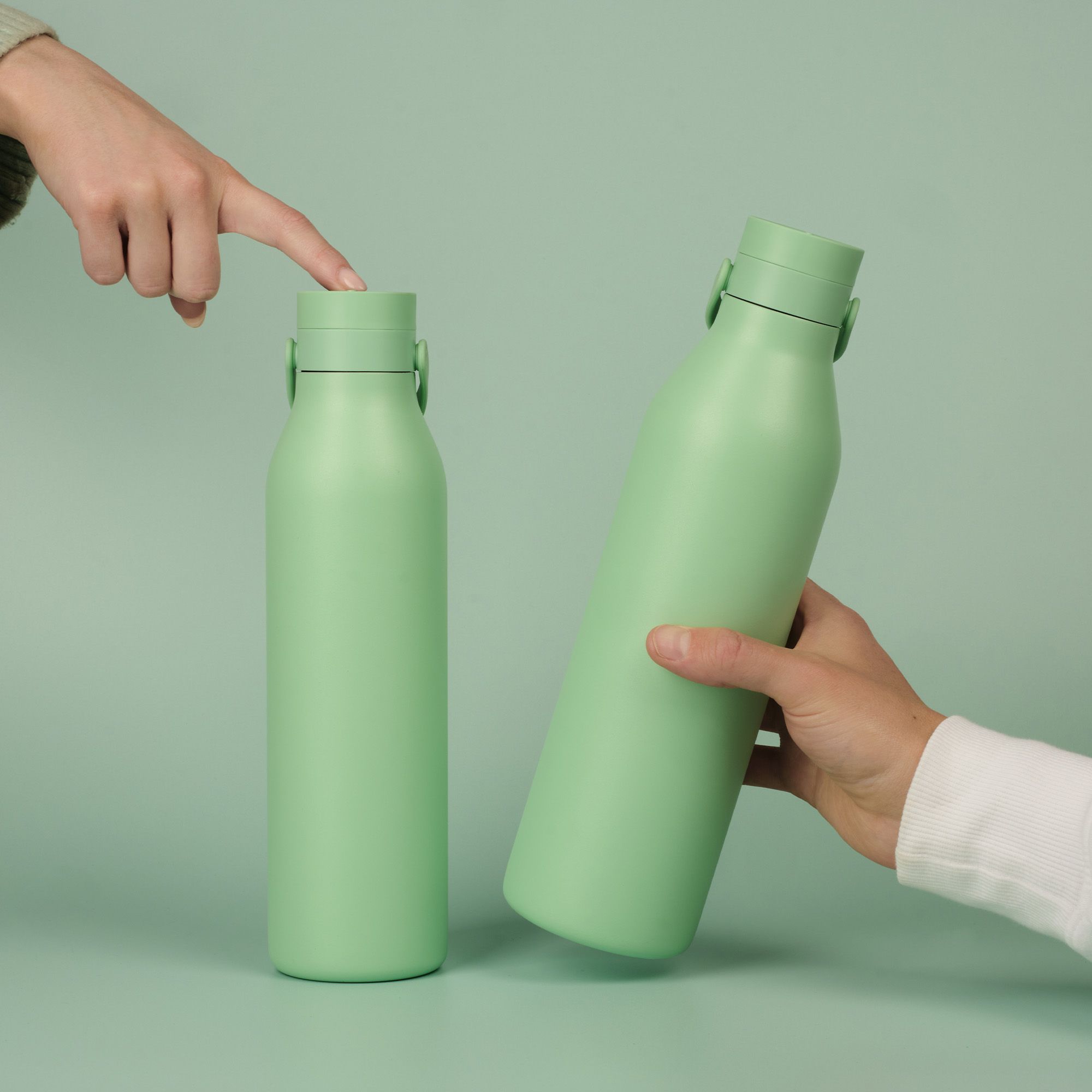 Circular&Co Reusable Stainless Steel Water Bottle Seaglass Green