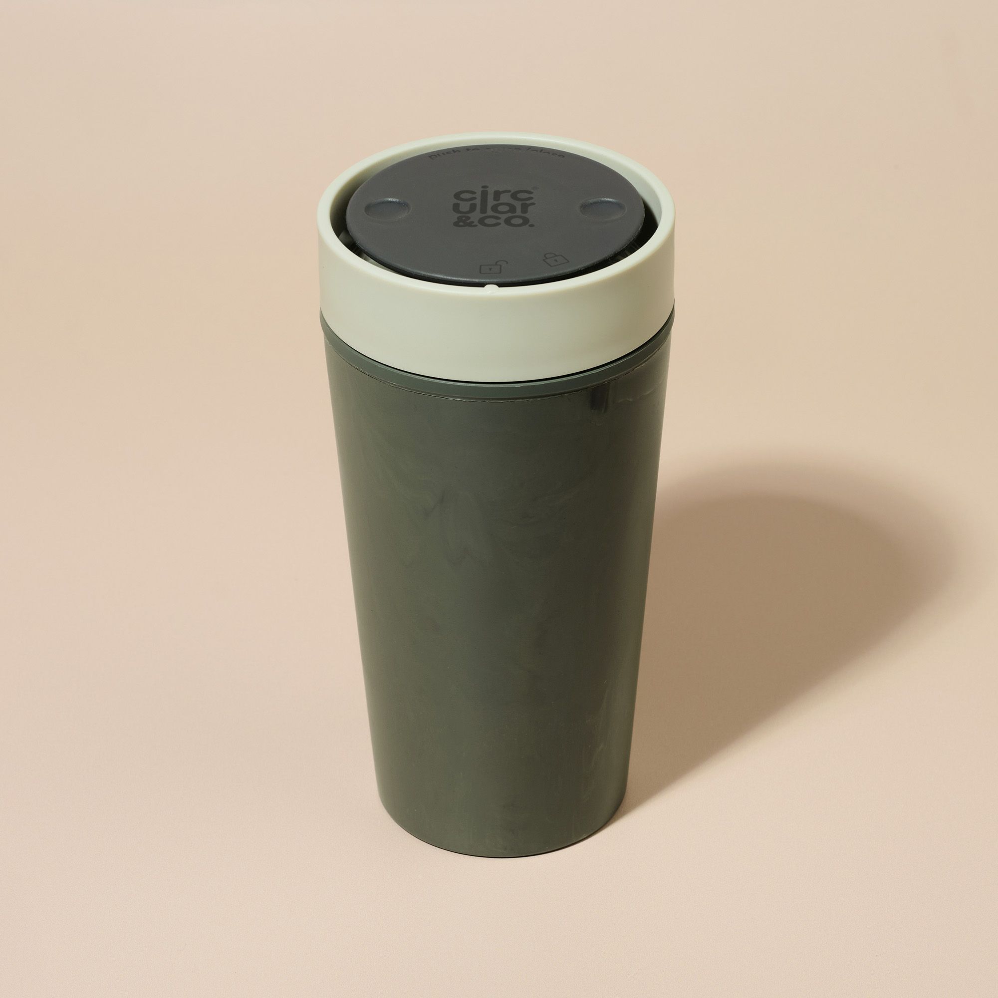Circular&Co Reusable Coffee Cup Made From Traceable Marine Plastic Ecru 12oz