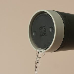 Circular&Co Reusable Coffee Cup Made From Traceable Marine Plastic Ecru