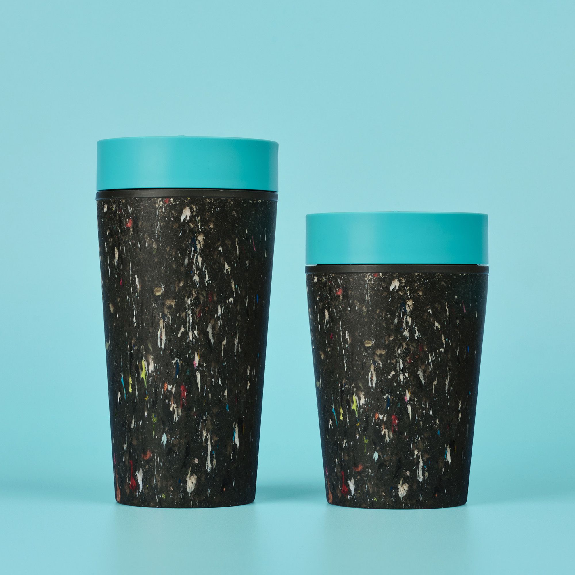 Circular&Co Website_Trainers_Reusable Cup_Electric Blue_1 Circular&Co Reusable Coffee Cup Made From Recycled Trainers Electric Blue