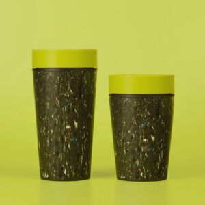 Circular&Co Website_Trainers_Reusable Cup_Lime Green_1 Circular&Co Reusable Coffee Cup Made From Recycled Trainers Lime Green