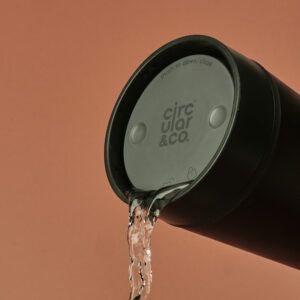 Circular&Co Reusable Coffee Cup Made From Recycled Coffee Waste Espresso Black