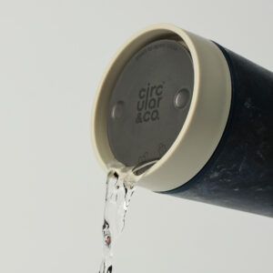 Circular&Co Reusable Coffee Cup Made From Fabric Waste Ecru